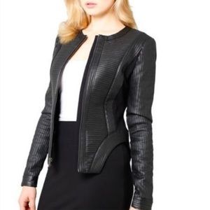 Bcbg maxazria Peter Black motorcycle jacket xs